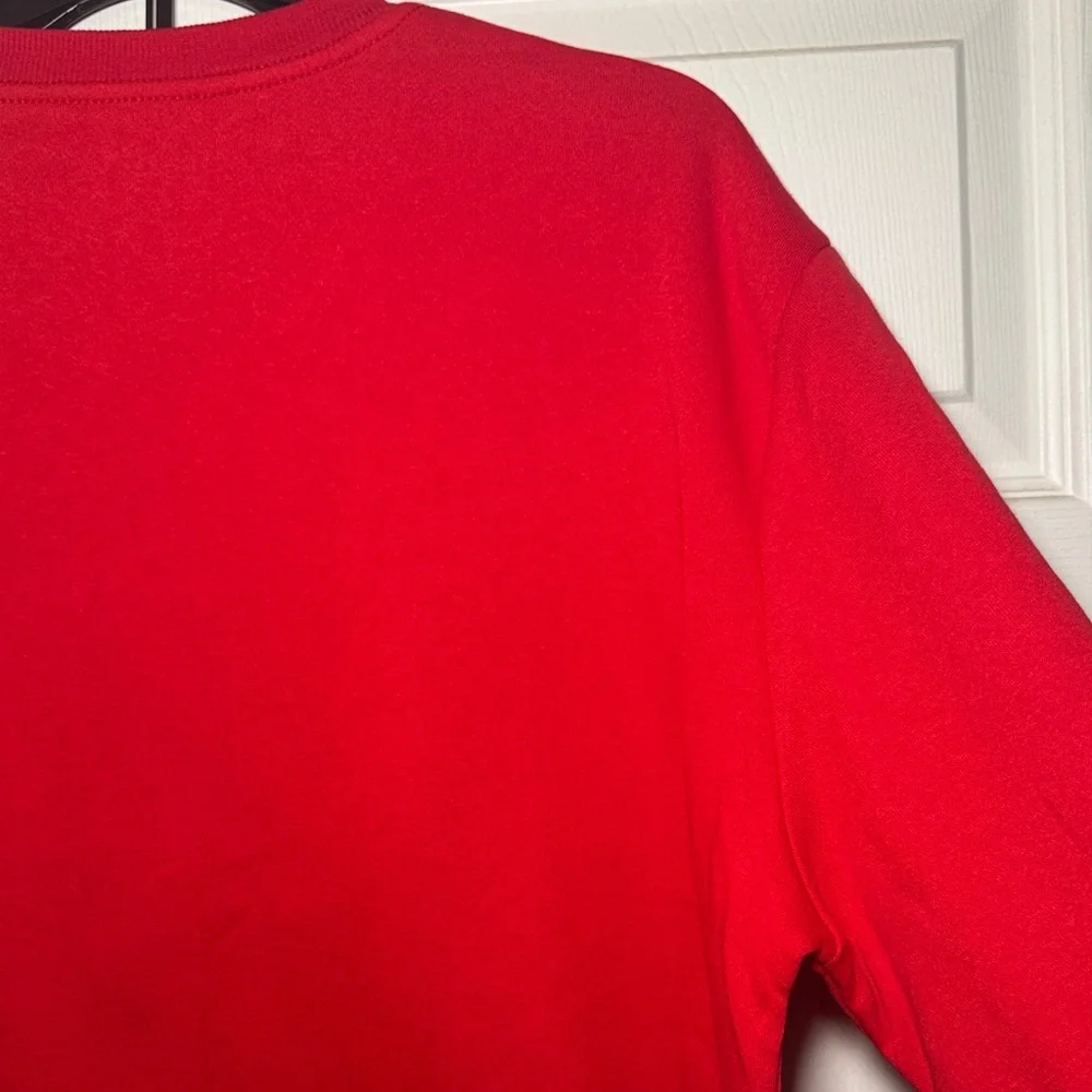 Hybrid Apparel Red Cat Christmas Sweatshirt